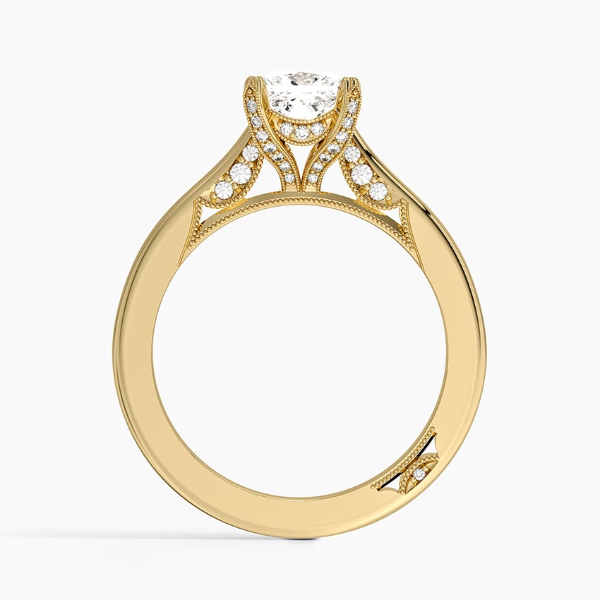 Simply Tacori Diamond Ring (1/8 ct. tw.) Yellow Gold 18k Princess Engagement Ring