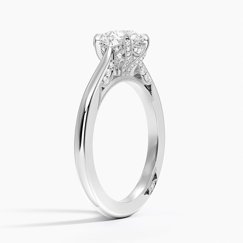 Simply Tacori Diamond Ring (1/8 ct. tw.) Platinum Round Engagement Ring