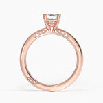 Simply Tacori Delicate Drape Diamond Ring Rose Gold 18k Emerald Engagement Ring