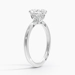 Simply Tacori Delicate Drape Diamond Ring Platinum Oval Engagement Ring