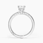 Simply Tacori Delicate Drape Diamond Ring Platinum Oval Engagement Ring