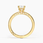 Simply Tacori Delicate Drape Diamond Ring Yellow Gold 18k Oval Engagement Ring