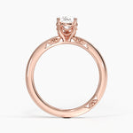 Simply Tacori Delicate Drape Diamond Ring Rose Gold 18k Princess Engagement Ring