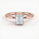 Simply Tacori Delicate Drape Diamond Ring Rose Gold 18k Emerald Engagement Ring