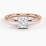Simply Tacori Delicate Drape Diamond Ring Rose Gold 18k Princess Engagement Ring