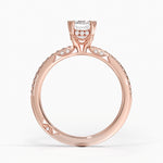 Simply Tacori Luxe Drape Diamond Ring Rose Gold 18k Emerald Engagement Ring