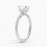 Simply Tacori Luxe Drape Diamond Ring Platinum Emerald Engagement Ring