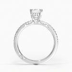 Simply Tacori Luxe Drape Diamond Ring Platinum Emerald Engagement Ring
