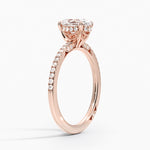 Simply Tacori Luxe Drape Diamond Ring Rose Gold 18k Oval Engagement Ring