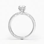 Simply Tacori Luxe Drape Diamond Ring Platinum Oval Engagement Ring