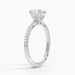 Simply Tacori Luxe Drape Diamond Ring Platinum Round Engagement Ring