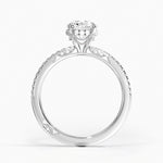Simply Tacori Luxe Drape Diamond Ring Platinum Round Engagement Ring