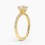 Simply Tacori Luxe Drape Diamond Ring Yellow Gold 18k Round Engagement Ring