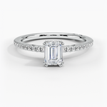 Simply Tacori Luxe Drape Diamond Ring Platinum Emerald Engagement Ring