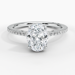 Simply Tacori Luxe Drape Diamond Ring Platinum Oval Engagement Ring