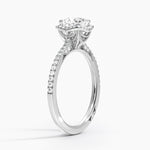 Simply Tacori Cathedral Drape Diamond Ring Platinum Cushion Engagement Ring