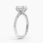 Simply Tacori Cathedral Drape Diamond Ring Platinum Emerald Engagement Ring