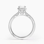 Simply Tacori Cathedral Drape Diamond Ring Platinum Emerald Engagement Ring