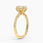 Simply Tacori Cathedral Drape Diamond Ring Yellow Gold 18k Emerald Engagement Ring