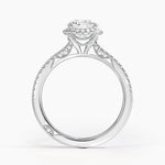Simply Tacori Cathedral Drape Diamond Ring Platinum Round Engagement Ring