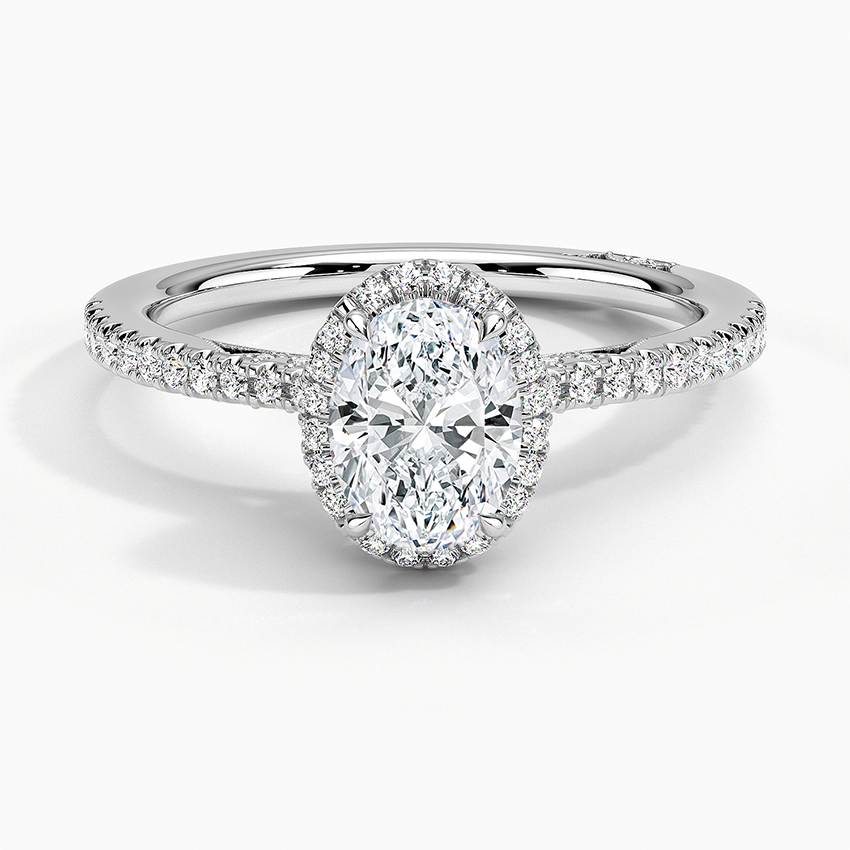 Simply Tacori Cathedral Drape Diamond Ring Platinum Oval Engagement Ring