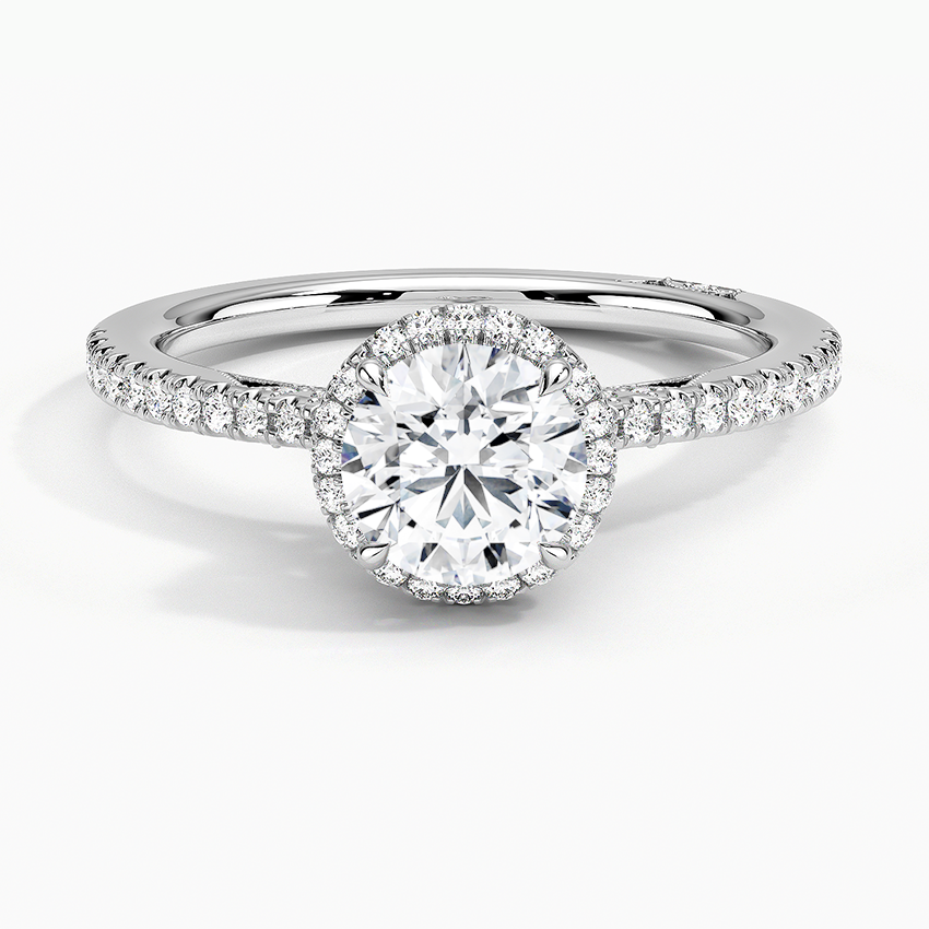 Simply Tacori Cathedral Drape Diamond Ring Platinum Round Engagement Ring