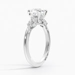 Simply Tacori Three Stone Marquise Diamond Ring Platinum Cushion Engagement Ring