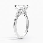 Simply Tacori Three Stone Marquise Diamond Ring Platinum Emerald Engagement Ring