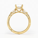 Simply Tacori Three Stone Marquise Diamond Ring Yellow Gold 18k Emerald Engagement Ring