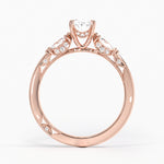 Simply Tacori Three Stone Marquise Diamond Ring Rose Gold 18k Oval Engagement Ring