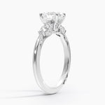 Simply Tacori Three Stone Marquise Diamond Ring Platinum Oval Engagement Ring