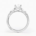 Simply Tacori Three Stone Marquise Diamond Ring Platinum Princess Engagement Ring