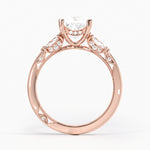 Simply Tacori Three Stone Marquise Diamond Ring Rose Gold 18k Princess Engagement Ring