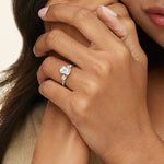 Simply Tacori Three Stone Marquise Diamond Ring Platinum Engagement Ring