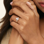 Simply Tacori Three Stone Marquise Diamond Ring Yellow Gold 18k Engagement Ring