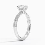 Tacori Sculpted Crescent Knife Edge Diamond Ring Platinum Oval Engagement Ring