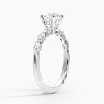 Tacori Sculpted Crescent Pear Diamond Ring Platinum Cushion Engagement Ring