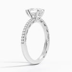 Tacori Lunetta Crescent Diamond Ring Platinum Pear Engagement Ring