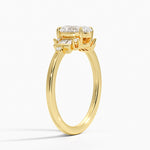 Daphne Art Deco Ring Yellow Gold 18k Oval Engagement Ring