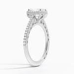 Tacori Petite Crescent Classic Bloom Diamond Ring Platinum Emerald Engagement Ring