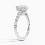 Tacori Petite Crescent Classic Bloom Diamond Ring Platinum Pear Engagement Ring