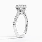 Tacori Petite Crescent Bloom Diamond Ring Platinum Oval Engagement Ring