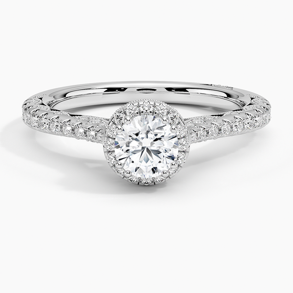 Tacori Petite Crescent Bloom Diamond Engagement Ring