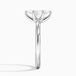 Fairmined 2mm Six-Prong Solitaire Ring White Gold 18k Marquise Engagement Ring