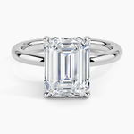 Fairmined 2mm Solitaire Ring White Gold 18k Emerald Engagement Ring