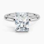 Fairmined 2mm Solitaire Ring White Gold 18k Radiant Engagement Ring