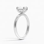 Fairmined Perfect Fit Solitaire 2mm Ring White Gold 18k Emerald Engagement Ring