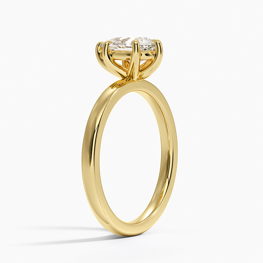 Fairmined Perfect Fit Solitaire 2mm Ring Yellow Gold 18k Pear Engagement Ring