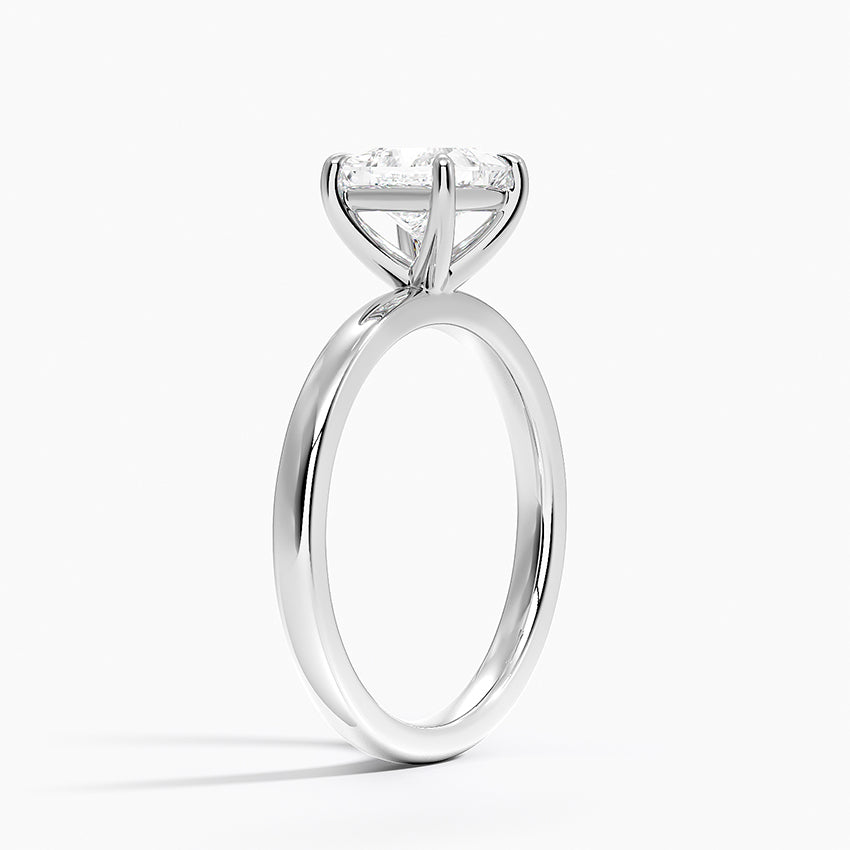 Fairmined Perfect Fit Solitaire 2mm Ring White Gold 18k Princess Engagement Ring