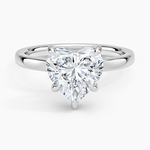 Fairmined Perfect Fit Solitaire 2mm Ring White Gold 18k Heart Engagement Ring
